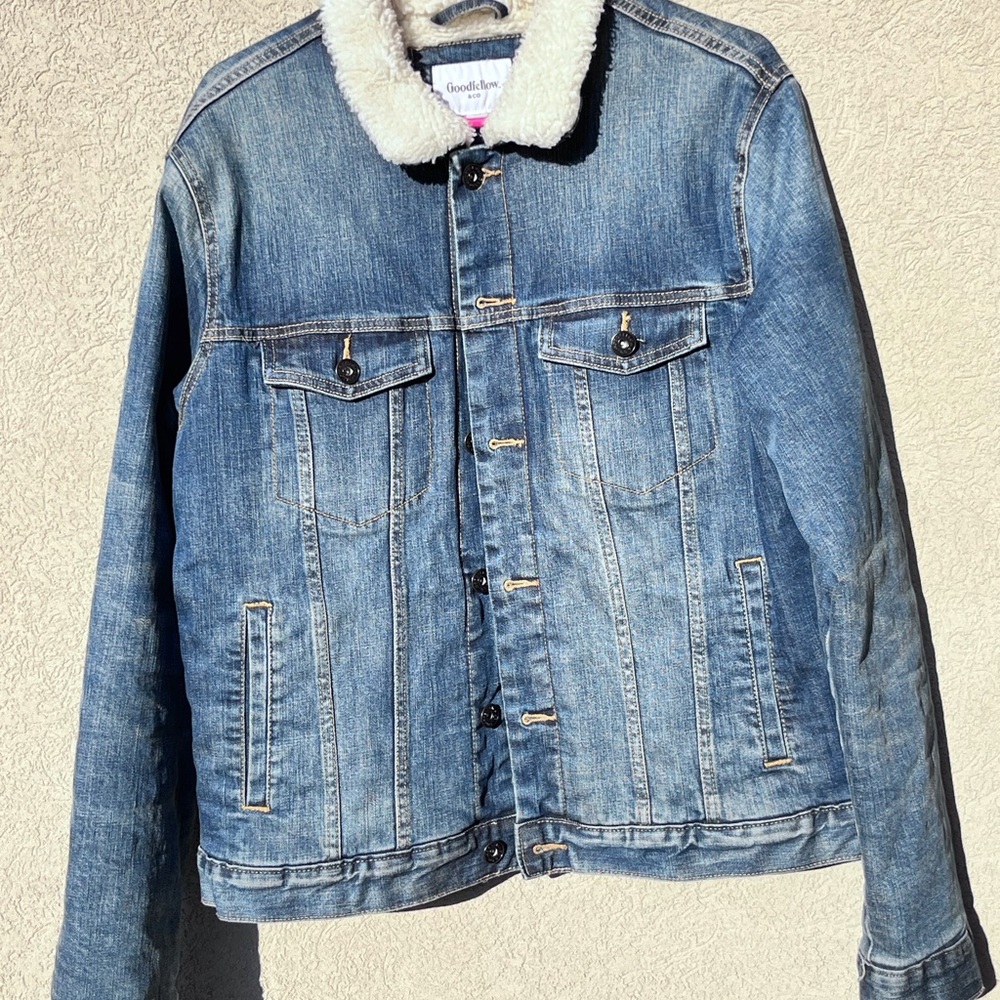 Goodfellow & Co Denim Jacket with Fleece Lining